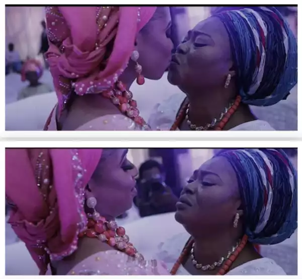 Awwww! Crying Mother Kisses Her Daughter At Her Wedding Ceremony (PHOTOS)